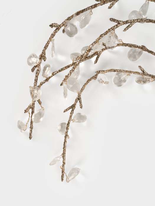 Ветка декоративная, 94 см, акрил/бумага, золотистая, Кристальная ива, Event ANNA LAFARG ANLAF-DALSI04