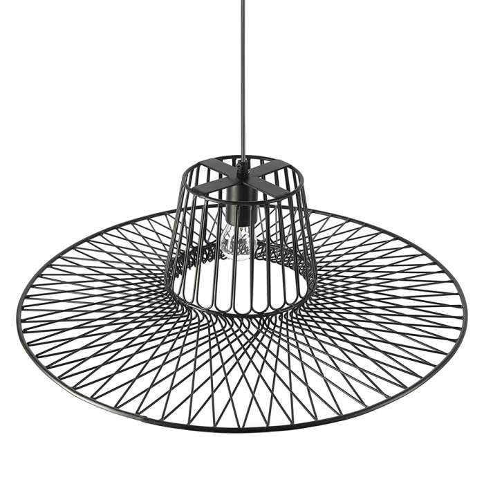 Светильник подвесной Vinger, Ø60,5х18 см, черный BERGENSON BJORN BB0000269