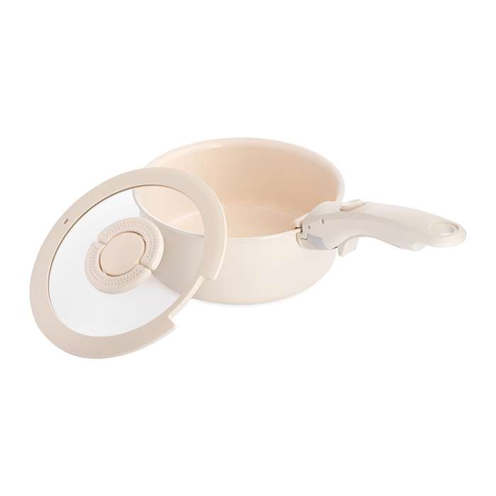 Ковш с крышкой и съемной ручкой smart ceramic, D18 см Smart Solutions SS0000383
