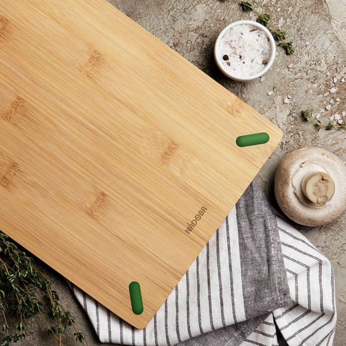 Разделочная доска из бамбука STANA, 28 × 20 см,  NADOBA  722012