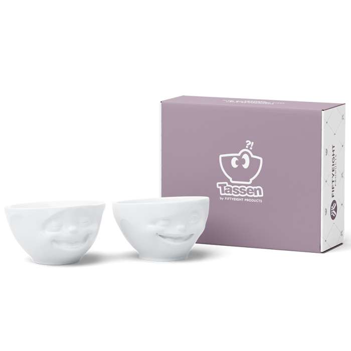 Набор чаш Tassen, Laughing & Winking, 200 мл, белый, 2 шт. T02.71.01