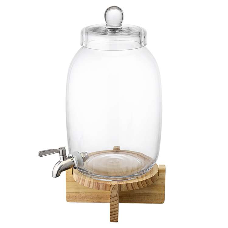 Диспенсер для напитков на деревянной подставке flo, 5,4 л Liberty Jones LJ0000325