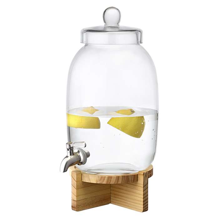 Диспенсер для напитков на деревянной подставке flo, 5,4 л Liberty Jones LJ0000325