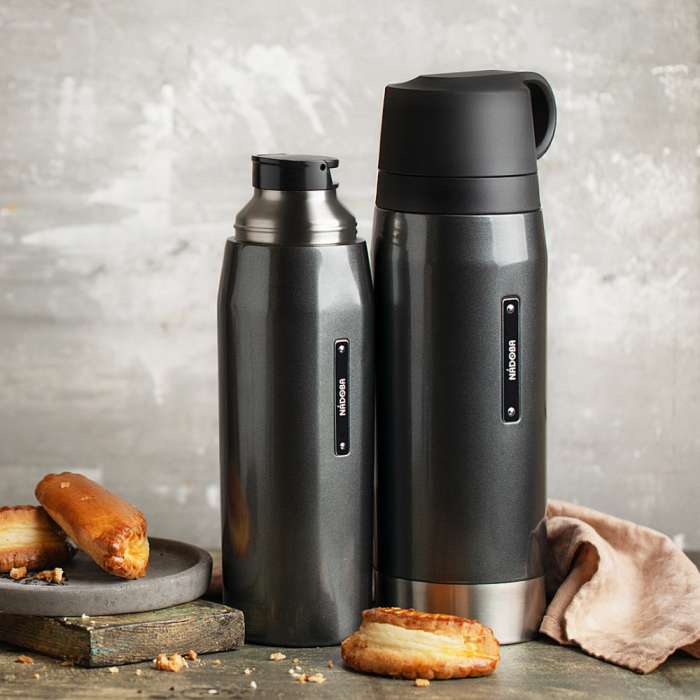 Термос с 2 чашками, 1 л, серия GVEN NADOBA 735111