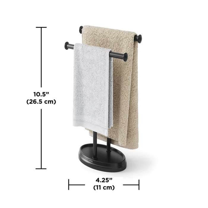 Держатель для полотенец palm, черный UMBRA 1018618-040