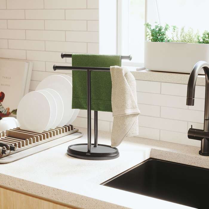 Держатель для полотенец palm, черный UMBRA 1018618-040