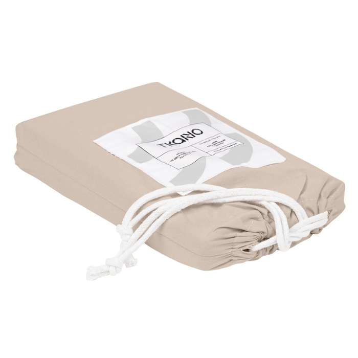 Набор из двух наволочек бежевого цвета из органического стираного хлопка из коллекции essential, 70х70 см Tkano TK20-PCI0012