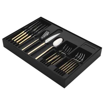 Набор десертных приборов MILANO GOLD 18 шт HISAR H50933