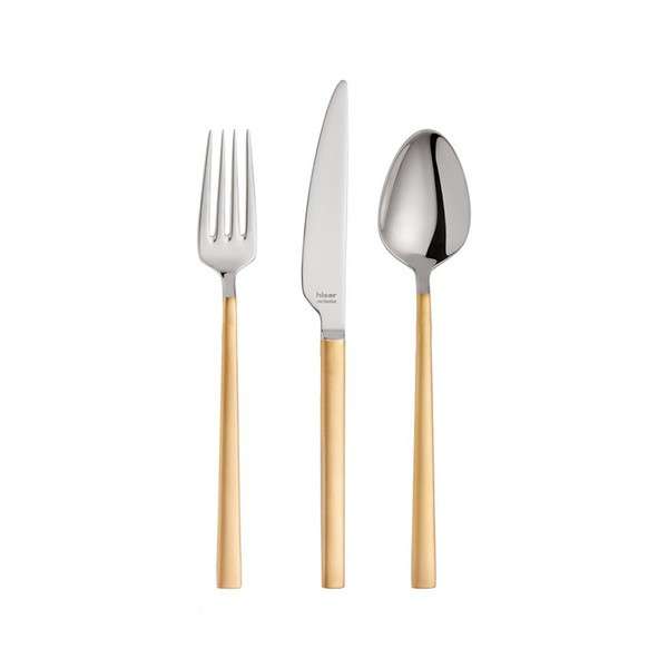 Набор десертных приборов MILANO GOLD 18 шт HISAR H50933