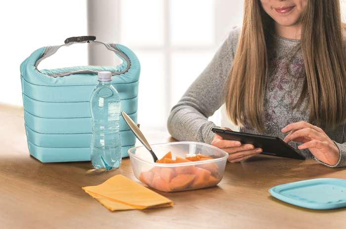 Набор из термосумки и контейнера handy, 1,4 л, голубой Guzzini 032950134