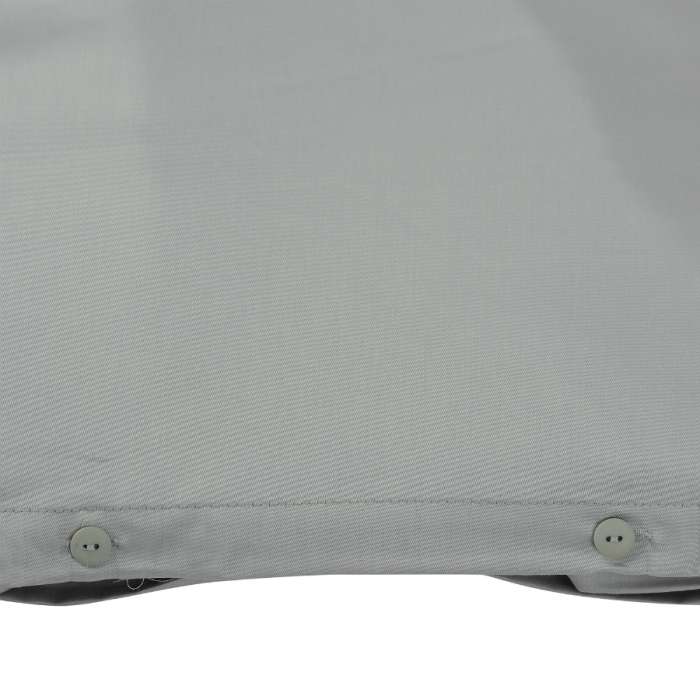 Комплект постельного белья полутораспальный из сатина светло-серого цвета из коллекции essential Tkano TK19-DC0008