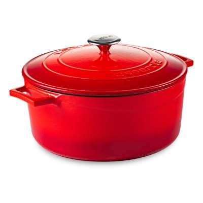 Кастрюля с крышкой LAVA d28 см, 6,7 л, чугун, красная LV Y TC 28 K1 Red