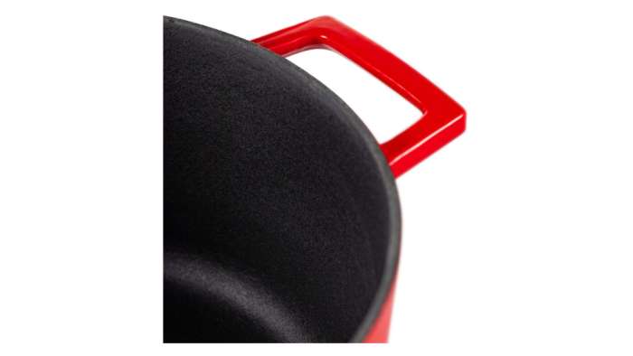 Кастрюля с крышкой LAVA d28 см, 6,7 л, чугун, красная LV Y TC 28 K1 Red