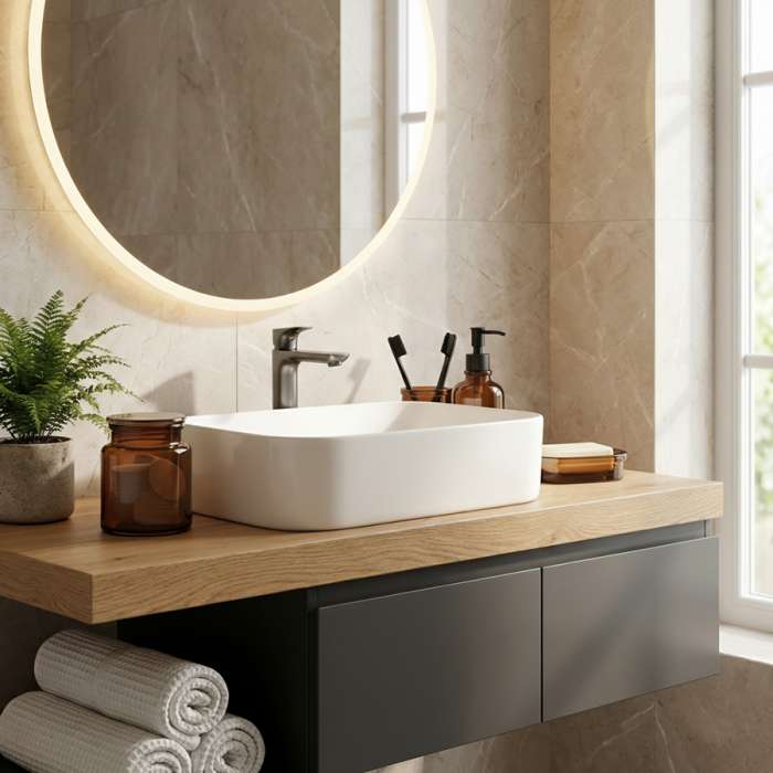 Банка для хранения amber, темно-янтарная Bergenson Bjorn Bath BB0001036