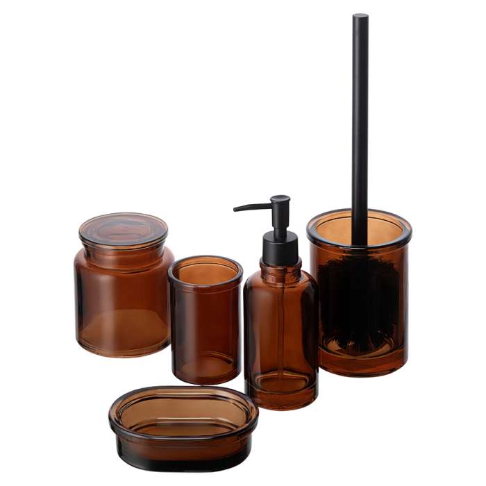 Банка для хранения amber, темно-янтарная Bergenson Bjorn Bath BB0001036