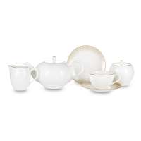 Сервиз чайный Narumi Сверкающее Золото на 6 персон 21 предмет, фарфор костяной