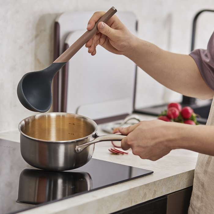 Половник smartchef, 31 см, капучино-графит Smart Solutions SS-LD-SLC-NL-GRPL