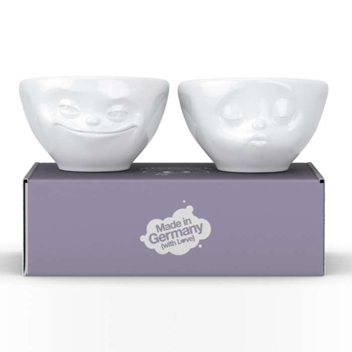 Набор чаш Tassen, Grinning & Kissing, 100 мл, белый, 2 шт. T01.21.01