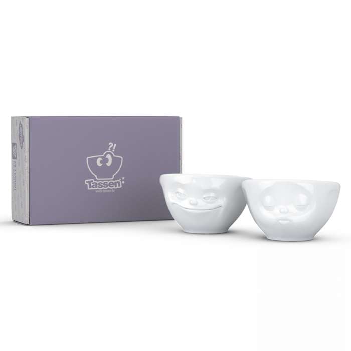 Набор чаш Tassen, Grinning & Kissing, 100 мл, белый, 2 шт. T01.21.01