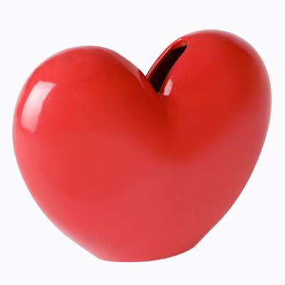Ваза для цветов love, 15,5 см, красная DOIY DYVASHERE