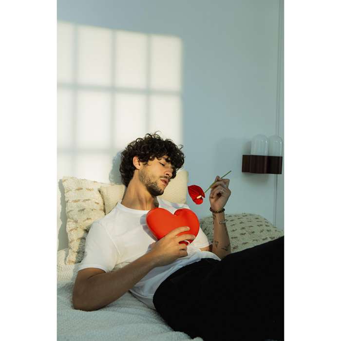 Ваза для цветов love, 15,5 см, красная DOIY DYVASHERE