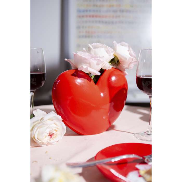 Ваза для цветов love, 15,5 см, красная DOIY DYVASHERE