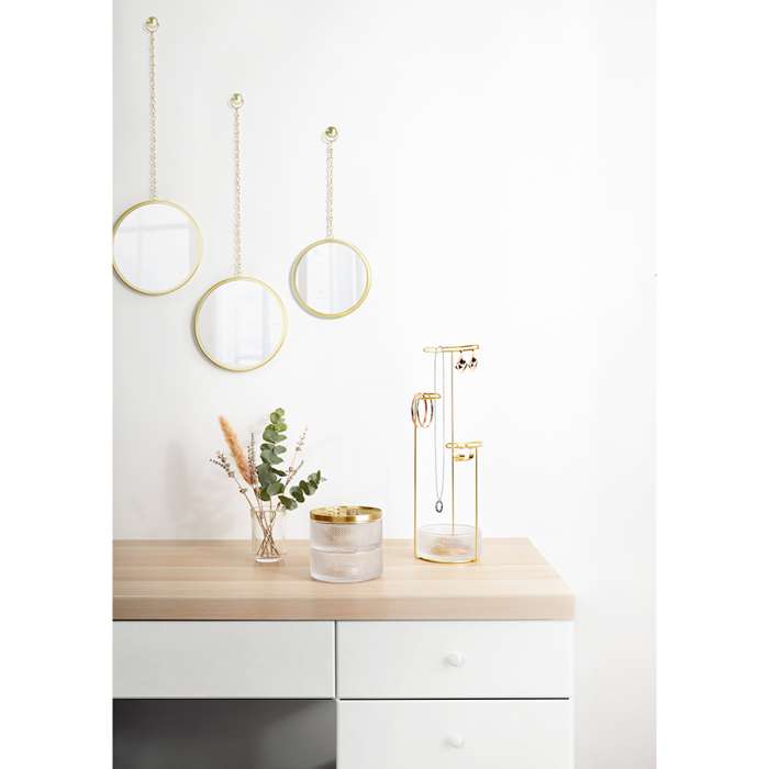 Держатель для украшений tesora, стекло/латунь UMBRA 1014862-104