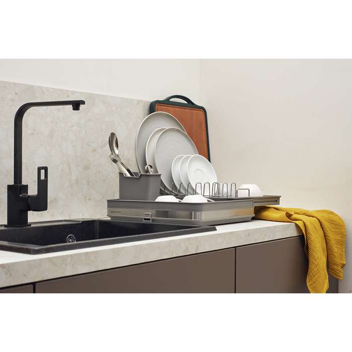 Сушилка для посуды atle раздвижная большая, серая Smart Solutions SS000012