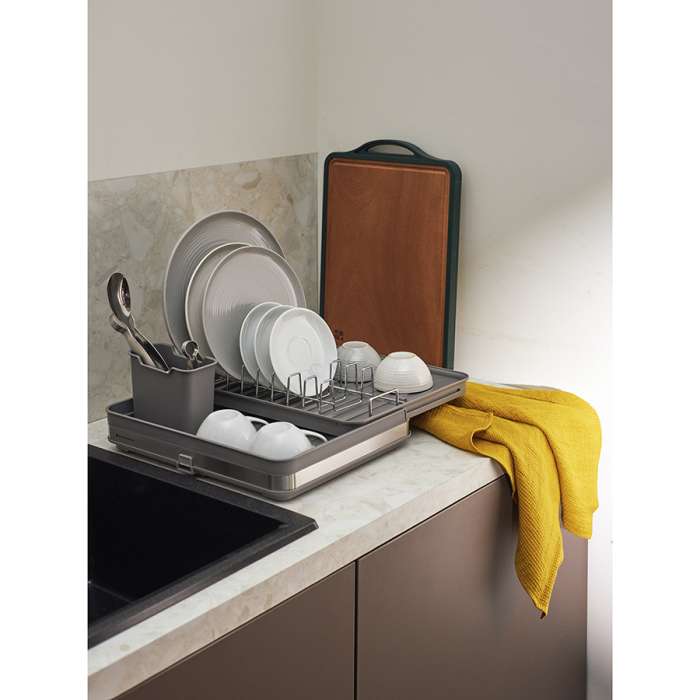 Сушилка для посуды atle раздвижная большая, серая Smart Solutions SS000012