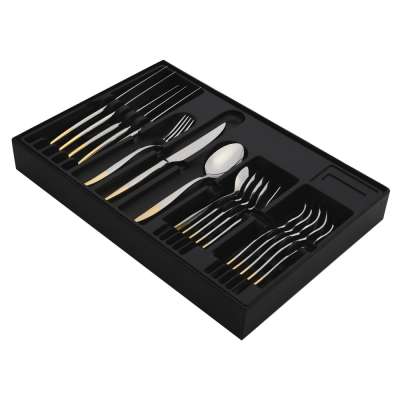 Набор десертных приборов MERCURY GOLD 18 шт HISAR H55333