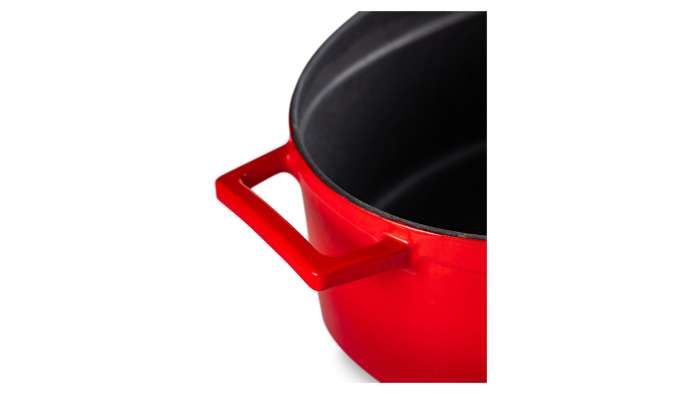 Литая чугунная утятница с крышкой красная 23x29см, 4,7л LAVA LV O TC 29 K1 Red LV O TC 29 K1 R