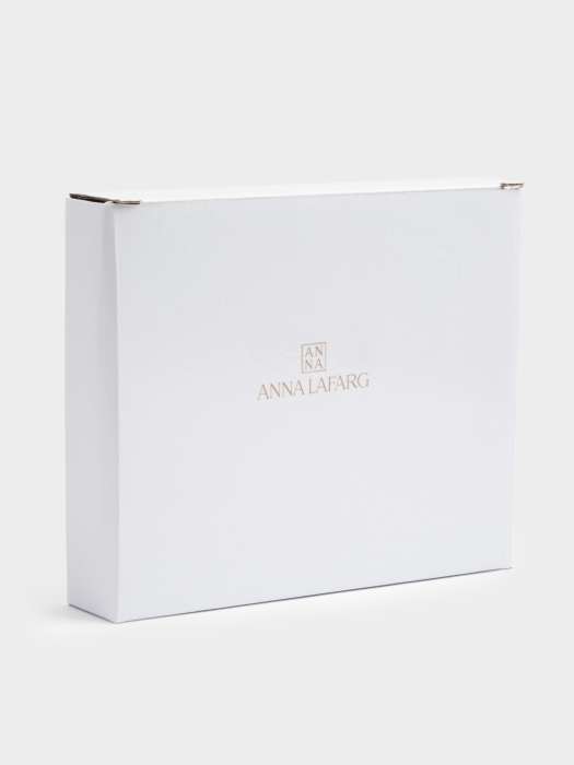 Блюдо, 19x16x3 см, фарфор P, бело-золотистое, Дом, Townlet ANNA LAFARG ANLAF-ARJ-2501-4