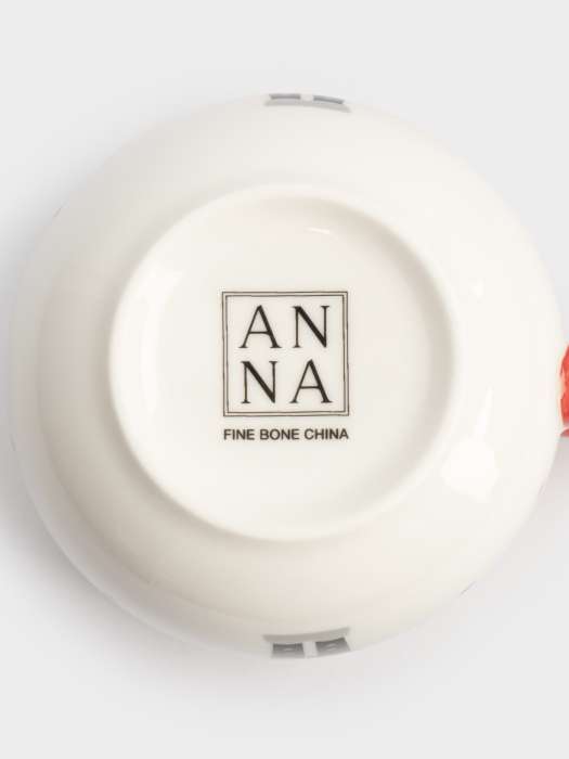 Кружка, 450 мл, фарфор F, бело-красная, Щелкунчик, Nutcracker ANNA LAFARG ANLAF-TNG2003-2