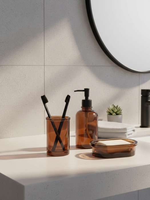 Диспенсер для жидкого мыла amber, темно-янтарный Bergenson Bjorn Bath BB0001038