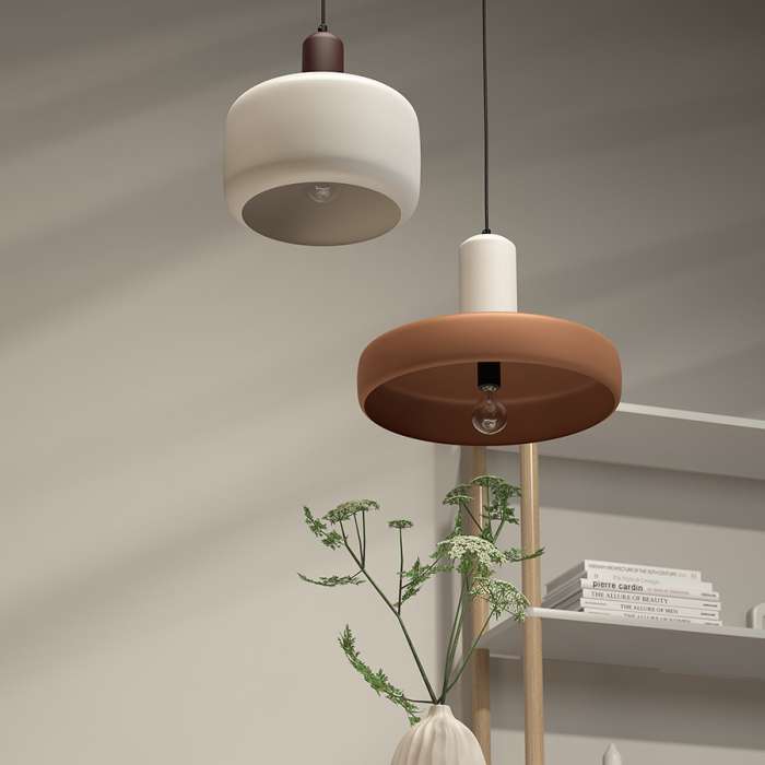 Светильник потолочный Juko, Ø43х31 см, бежевый/коричневый BERGENSON BJORN BB0000421