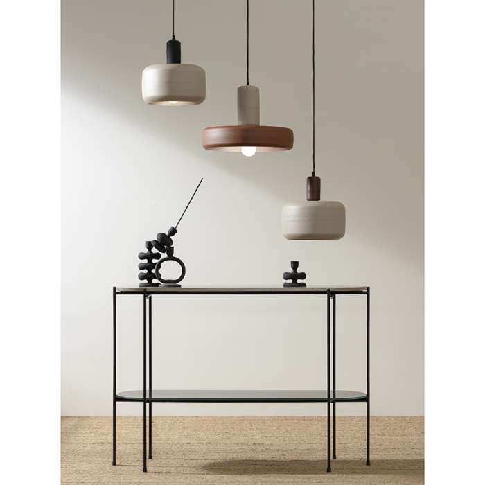 Светильник потолочный Juko, Ø43х31 см, бежевый/коричневый BERGENSON BJORN BB0000421
