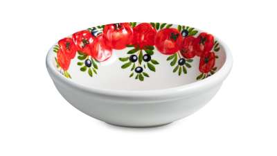Салатник Томаты и оливки 20 см, керамика EDELWEISS EDW-630P