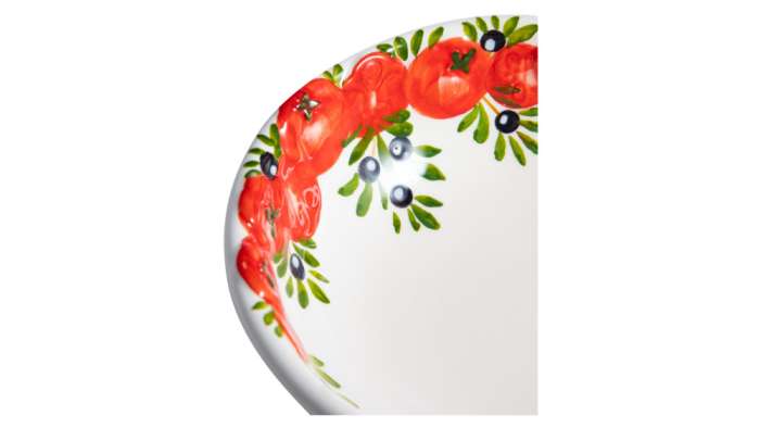 Салатник Томаты и оливки 20 см, керамика EDELWEISS EDW-630P
