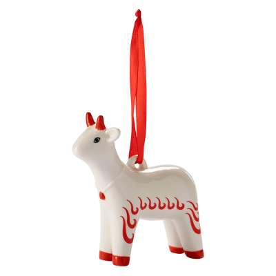 Ёлочная игрушка Символ года белоснежного цвета из коллекции new year essential Tkano TK26-NY_DEC0009