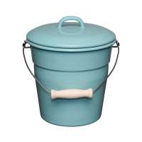 Ведёрко с крышкой универсальное, 20 см, 3,5 л, светло-зеленый,  RIESS 0369-109