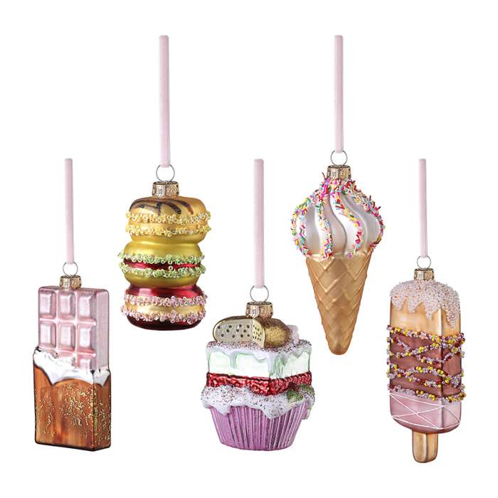 Набор ёлочных украшений Glimmer selection из коллекции New Year Essential, 5 шт. TKANO TK24-NY_DEC0008