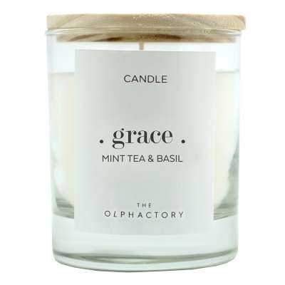 Свеча ароматическая the olphactory, grace, mint tea&amp;basil, 40 ч Ambientair VV401MTTO