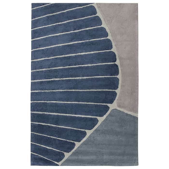 Ковер из хлопка с рисунком tea plantation серого цвета из коллекции terra, 200х300 см Tkano TK22-DR0012