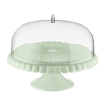 Блюдо для торта с крышкой tiffany, D30 см, зеленое Guzzini 199401243