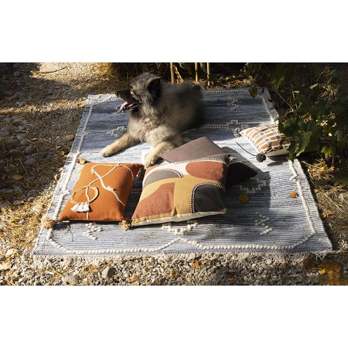 Ковер из шерсти и денима jammu из коллекции ethnic, 160х230см Tkano TK23-DR0036