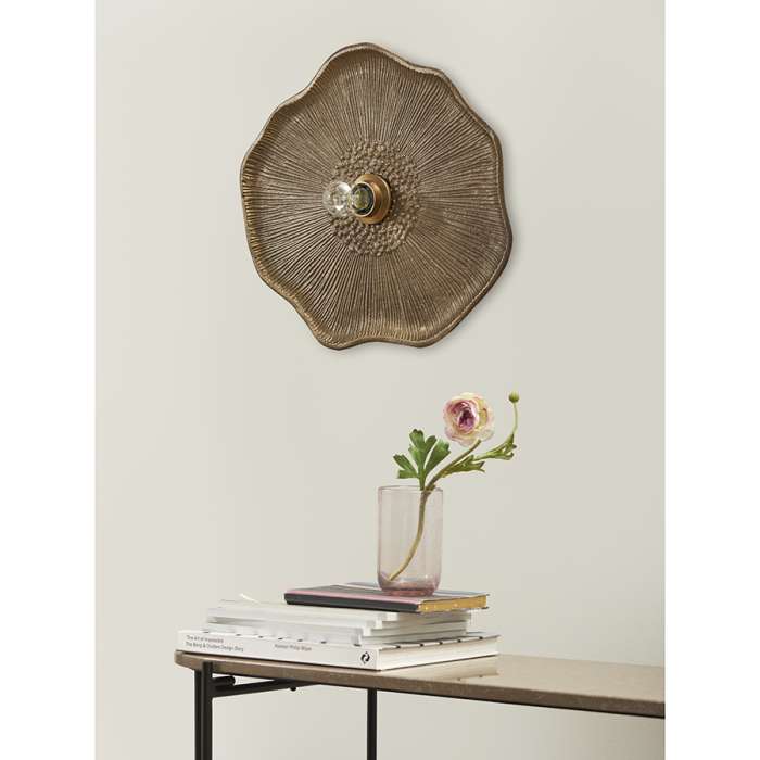 Светильник настенный wildflower, 41х46 см, античная латунь Bergenson Bjorn BB0000586
