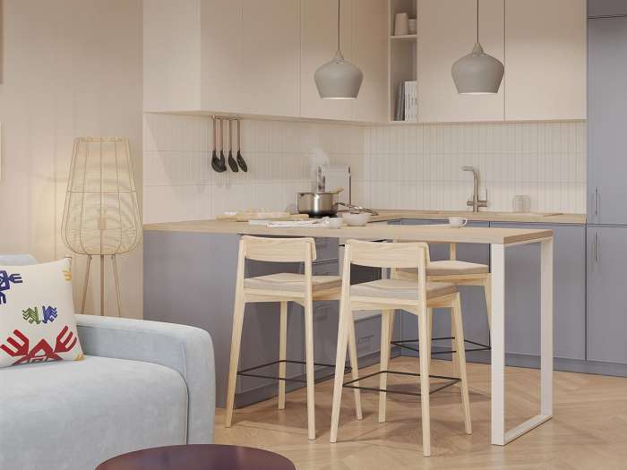 Торшер vinger, 135 см, бежевый Bergenson Bjorn BB0000713