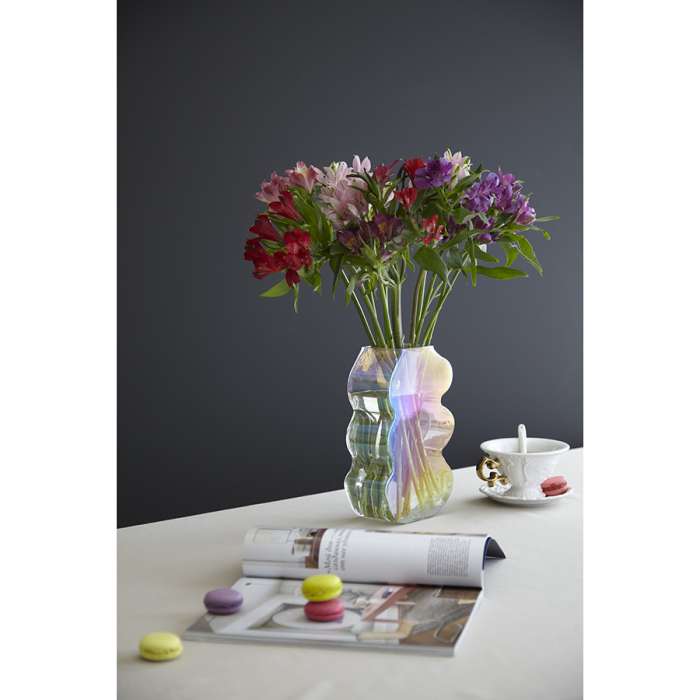 Ваза wavy, 25 см, перламутр Bergenson Bjorn BB0000824