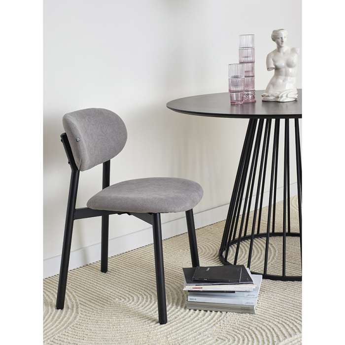 Стул round, рогожка, дымчато-серый Bergenson Bjorn BB0000685