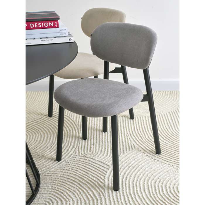 Стул round, рогожка, дымчато-серый Bergenson Bjorn BB0000685